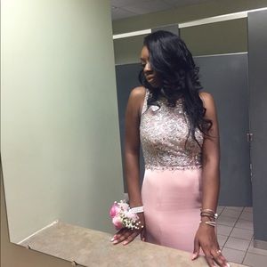 Pink prom dress